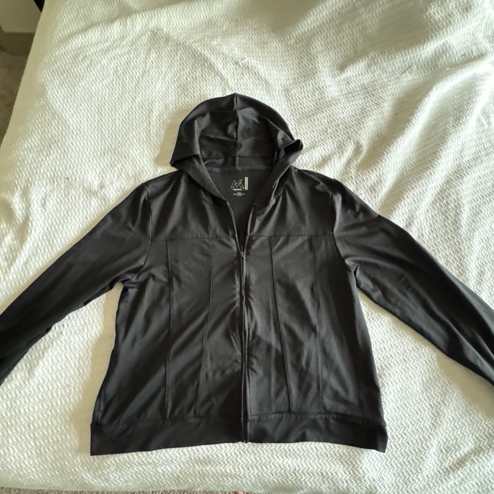 Black Extra Large (XL) Full Zip Hooded Jacket